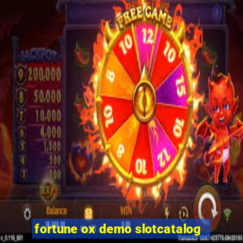 fortune ox demo slotcatalog